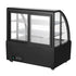 Polar C-Series Countertop Display Fridge Black - 100Ltr
