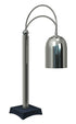DCS400-1-BN Hatco Glo-Ray Decorative Carving Station in Bright Nickel - Freestanding overhead heat lamp on sturdy 203mm square base 527mm x 864mm - 1168mm