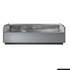 Tecnodom Serie MR80 Black 2480mm Self-serving Deli Display with Storage and Castors - TDMR-0825SELF