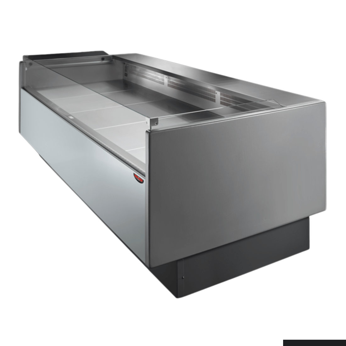 Tecnodom Serie MR80 Black 2000mm Self-serving Deli Display with Storage and Castors - TDMR-0820SELF