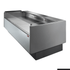 Tecnodom Serie MR80 Black 2000mm Self-serving Deli Display with Storage and Castors - TDMR-0820SELF