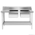 Double Right Handed Sink Bench for Dishwasher 1500x700x900mm