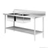 Double Left Handed Sink Bench for Dishwasher 1800x700x900mm