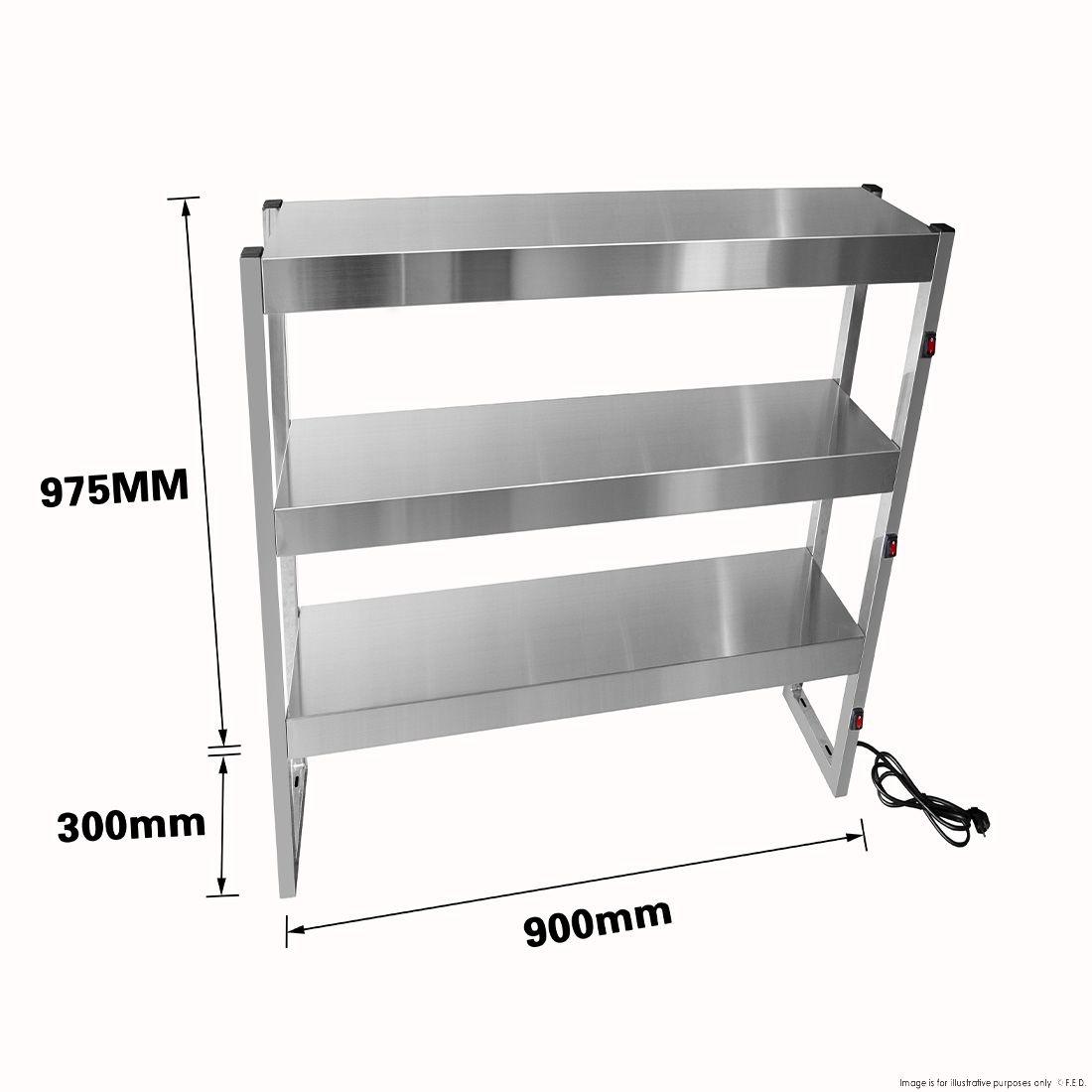 Benchstar Commercial Food Warmer with 6 Lamps – FW6L-093