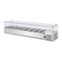 Polar G-Series Countertop Prep Fridge 8x 1/4GN with Glass Sneeze guard