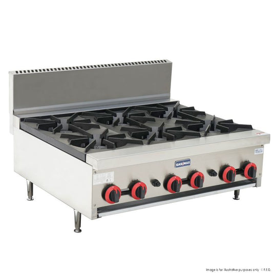 Gas Cook top 6 burners LPG with Flame Failure - RB-6ELPG