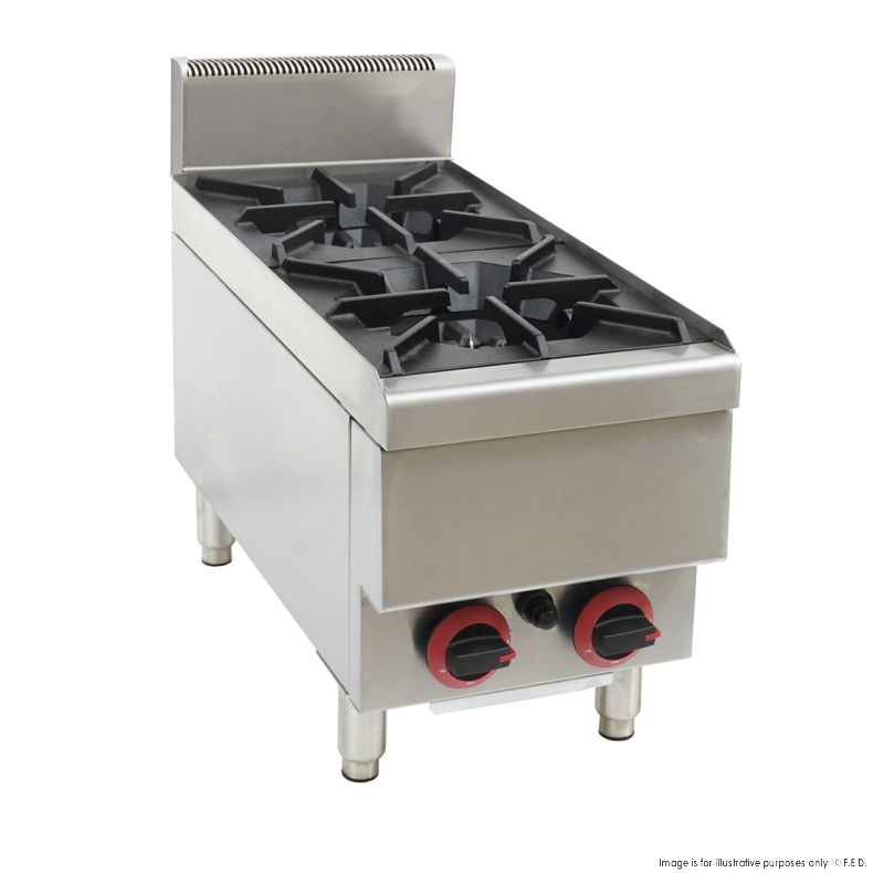 Gas stove LPG 2 Burners with Splashback 305x652x538mm