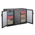 Polar G-Series Back Bar Cooler with Triple Solid Hinged Doors Black - 850mm