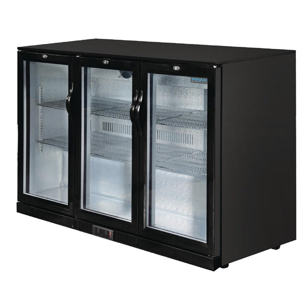 Polar G-Series Back Bar Cooler with 3 Sliding Doors 330Ltr