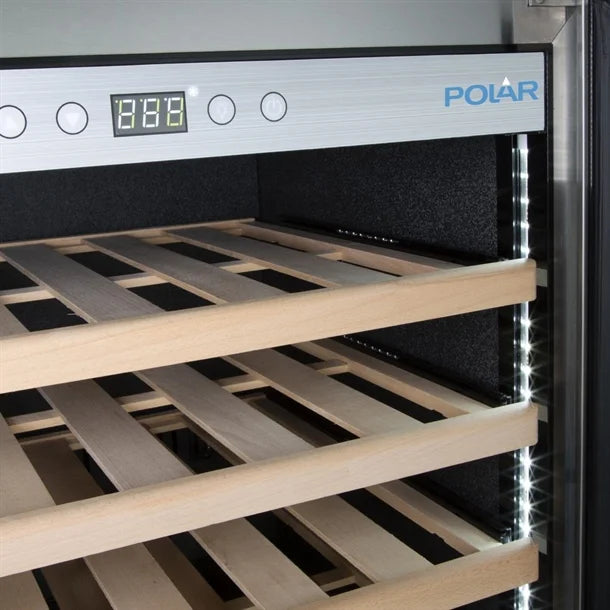 Polar G-Series Single Zone Wine Fridge Stainless Steel - 192 Bottle