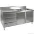 DSC-2400L-H KITCHEN TIDY CABINET WITH DOUBLE LEFT SINKS