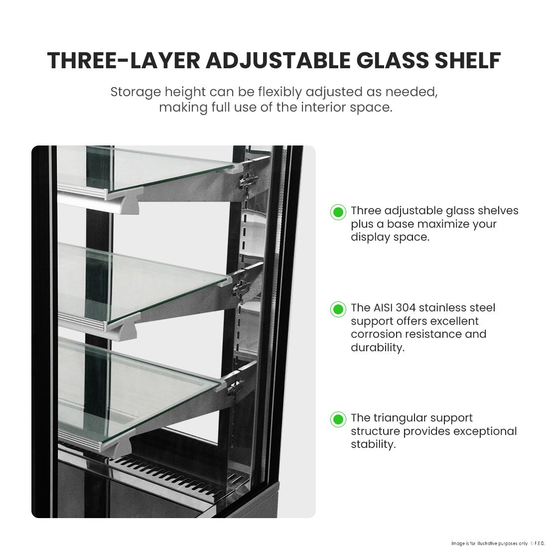 Bonvue Heated Display Cabinet - H-SF840V