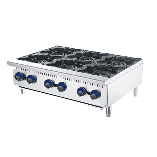 6 BURNER COOK TOPS W910 X D700 X H333 | COOKRITE 1 ATHP-36-6-LPG.