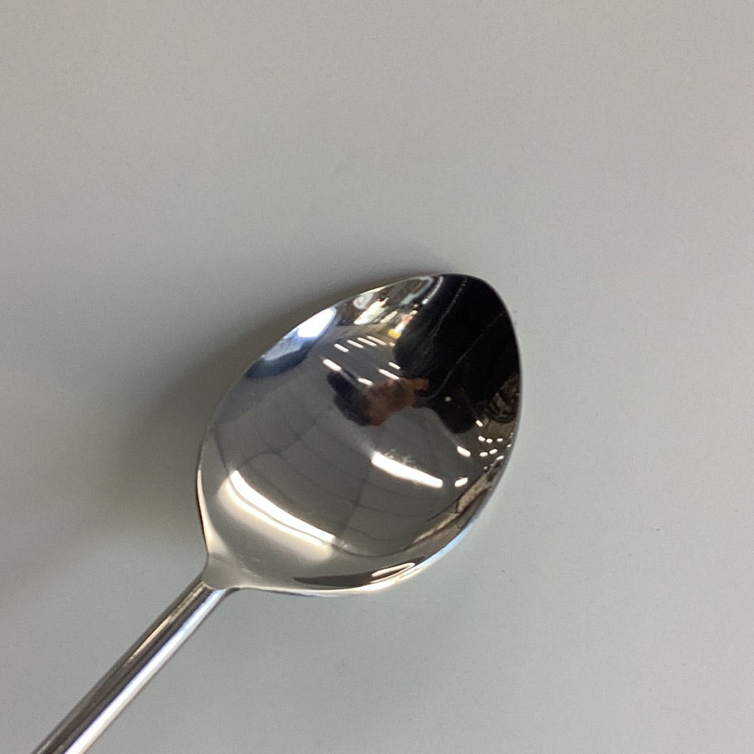 SERVING SPOON WITH GOLD HANDLE