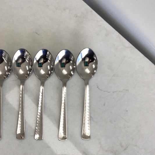 Dessert spoon Hammered- Pack of 6