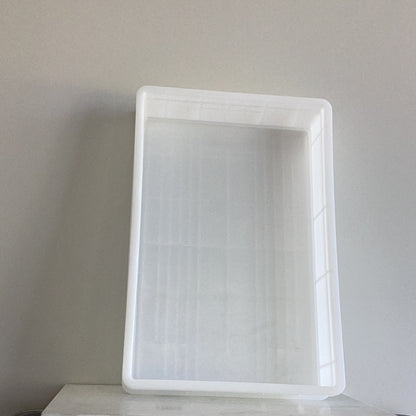 Pizza Tray 60x40x10cm white/ Dough Container