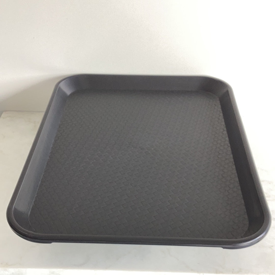 BLACK PLASTIC TRAY - (40.5cm)