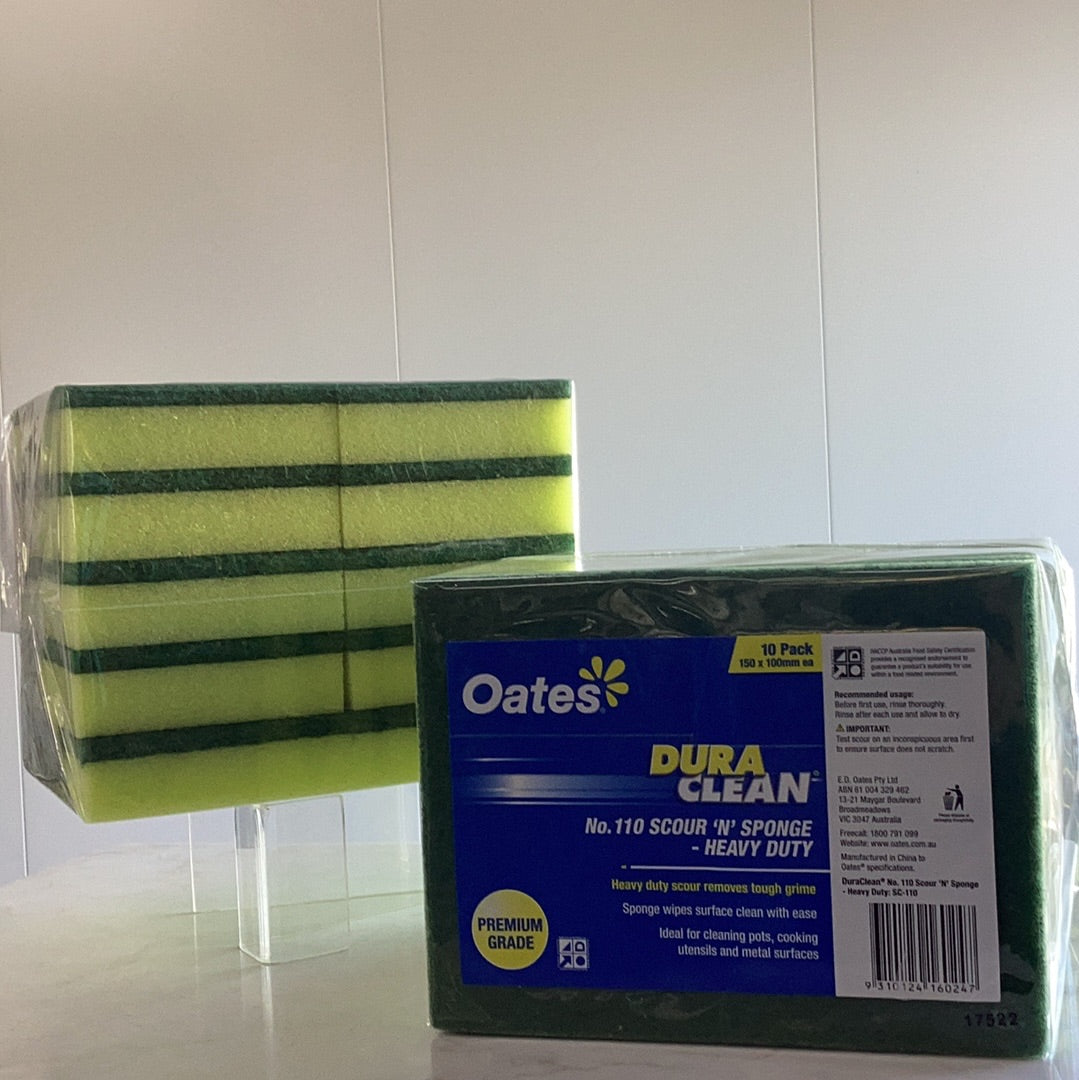 Oates Scourer Green 150x100mm 10pk