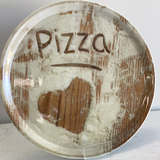 Pizza plate 33cm Printed Flour Heart Saturnia