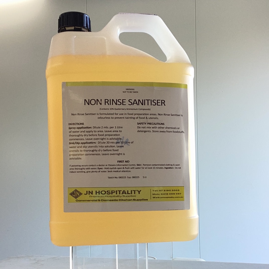 NON RINSE SANITISER 5LTR