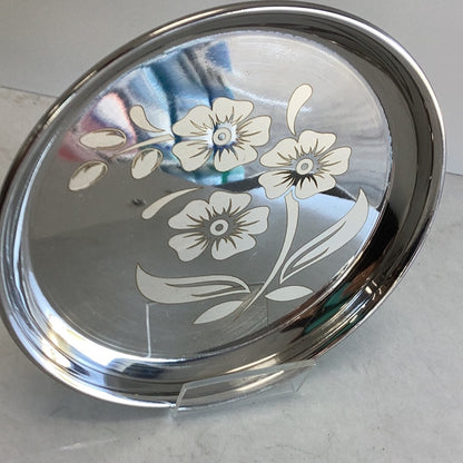 PLATE SS FLORAL SIZE 1 18cm