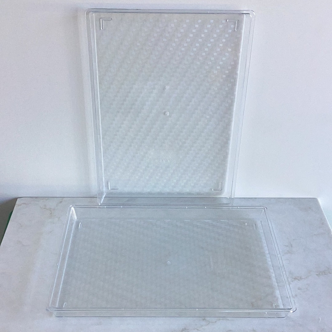 CLEAR PLASTIC TRAY - (35.5cm)