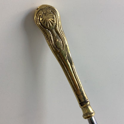 SERVING SPOON WITH GOLD HANDLE