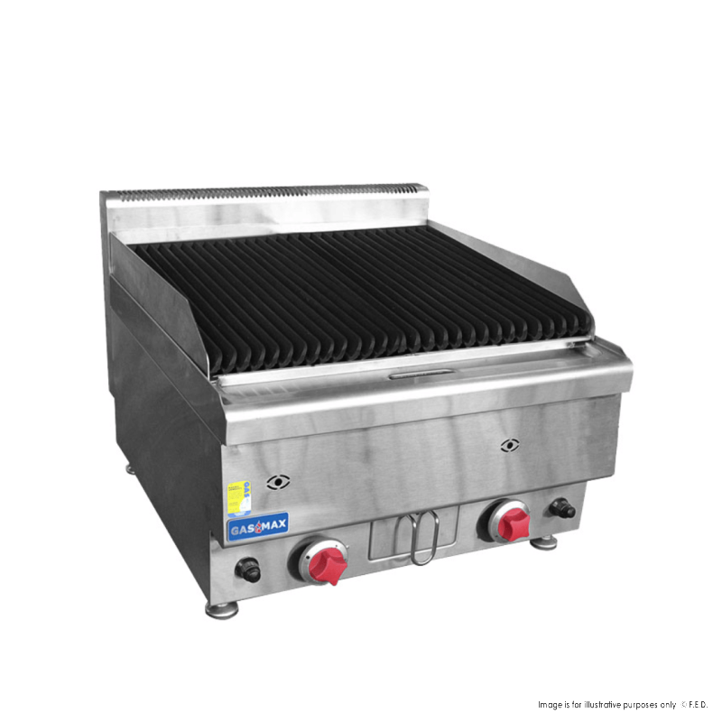 Gas lava rock grill LPG 600x650x475mm