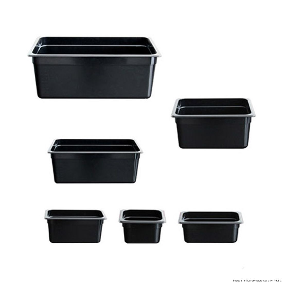 Black Poly 1/9 Gastronorm Pan