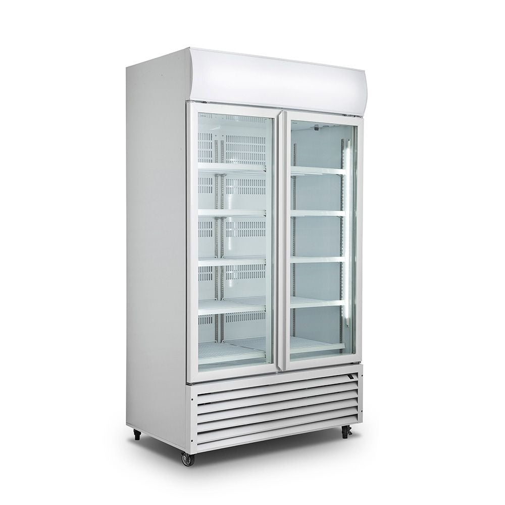 2NDs: Double Glass Door Colourbond Upright Drink Fridge LG-1200GT-NSW1616