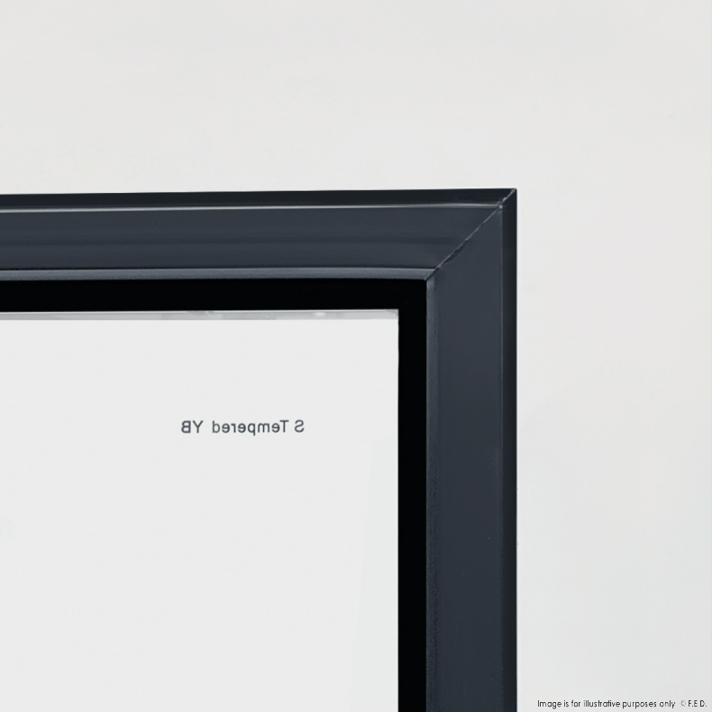 Thermaster Single Glass Door Colourbond Upright Drink Fridge - LG-370BP