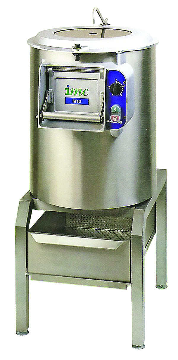 MF15-1PH (F59/520) IMC Multi Function Peeler mounted on stainless steel stand - 15kg capacity - up to 400kg / hour