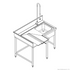 Fagor Pre-Rinsing Sink Bench w/ Introductor of Baskets MCFD-1000D