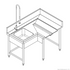 Fagor Pre-Rinsing Sink Bench w/ Introductor of Baskets MCFD-1000I