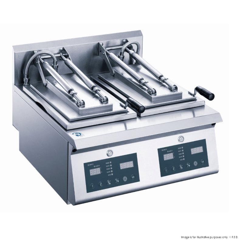 Countertop Electric Double Dumpling Griddle 570xx625x439 240V 6kW/25A