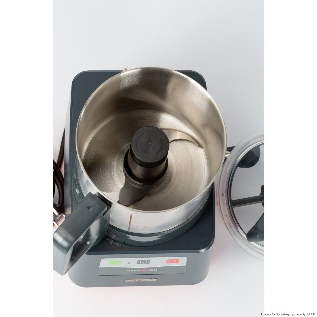 DITO SAMA PREP4YOU Cutter Mixer Food Processor 5 Speeds 3.6L Stainless Steel Bowl P4U-PV3S