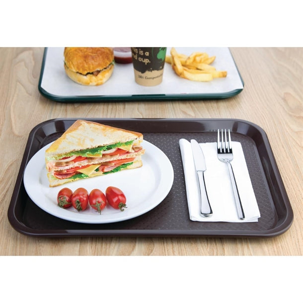 Olympia Kristallon Polypropylene Fast Food Tray Brown