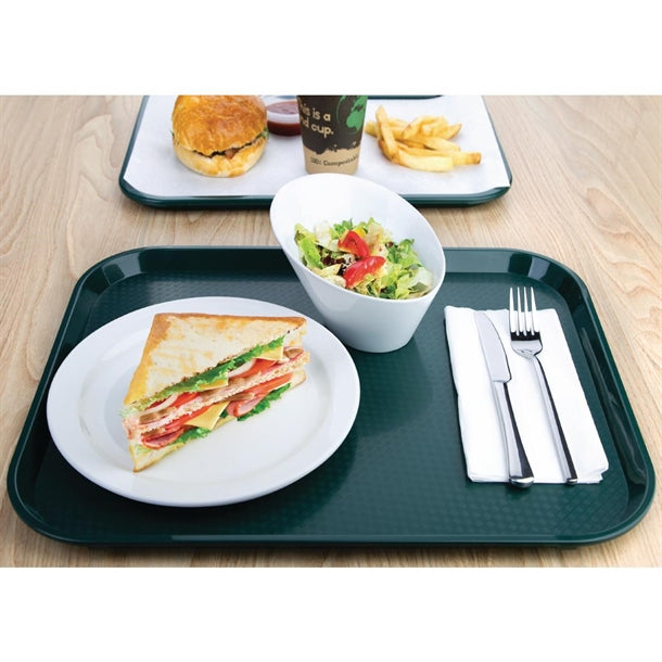 Olympia Kristallon Polypropylene Fast Food Tray Green