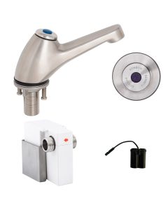 GUARDIAN - Stainless Steel Sensor Operated Pillar Tap. 6 Second Timed Flow