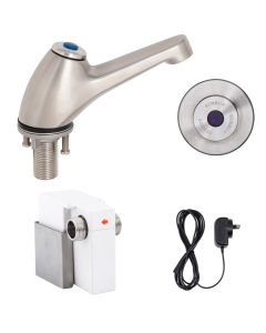 GUARDIAN - Stainless Steel Sensor Operated Pillar Tap. 6 Second Timed Flow