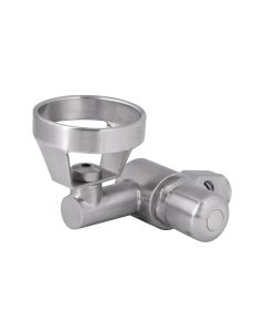 GUARDIAN - Stainless Steel 45 Degree Bubbler with Metal Mouthguard