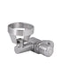 GUARDIAN - Stainless Steel 45 Degree Bubbler with Metal Mouthguard