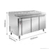 PWB150 three door DELUXE Pizza Prep Bench