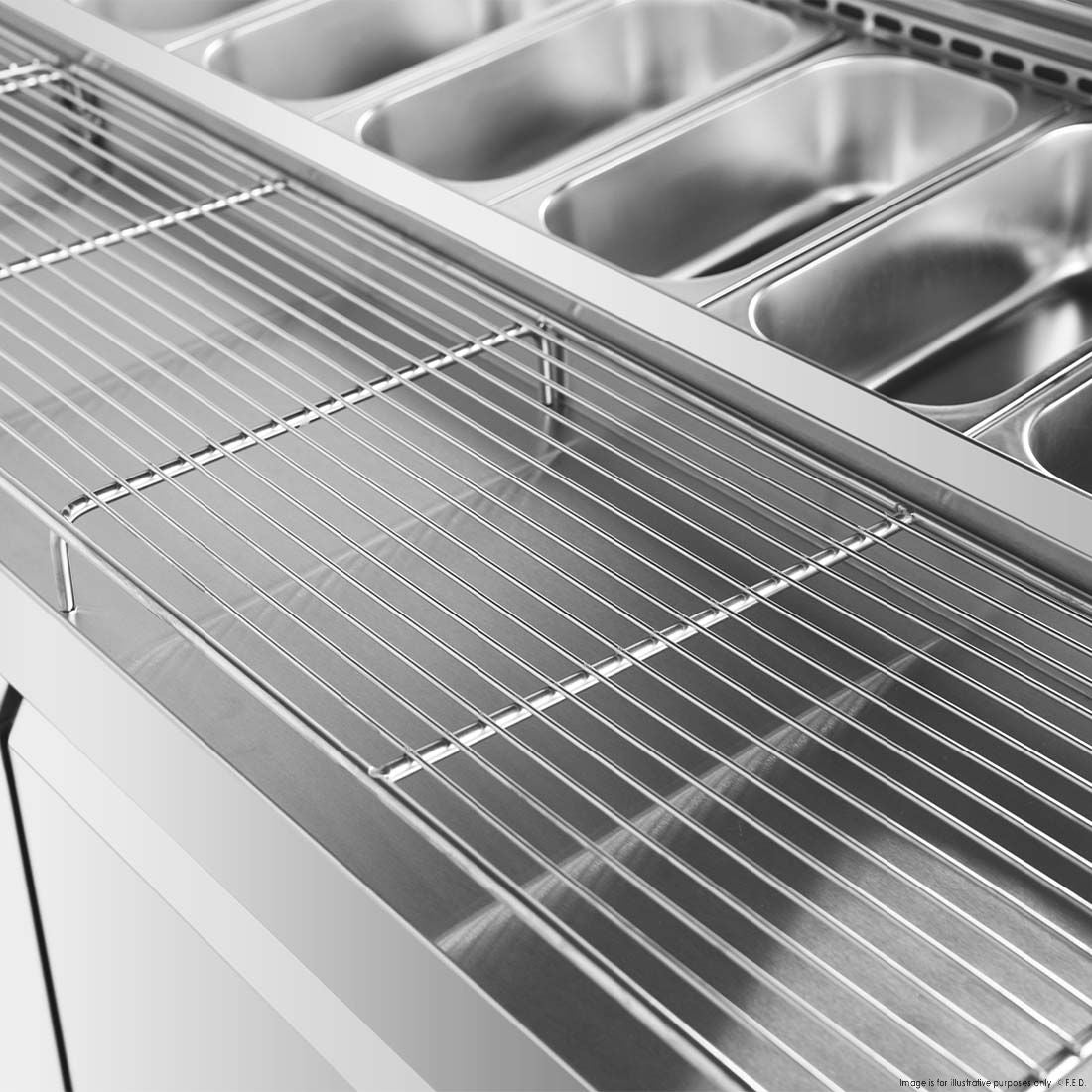 Thermaster three door DELUXE Pizza Prep Bench - PWB180