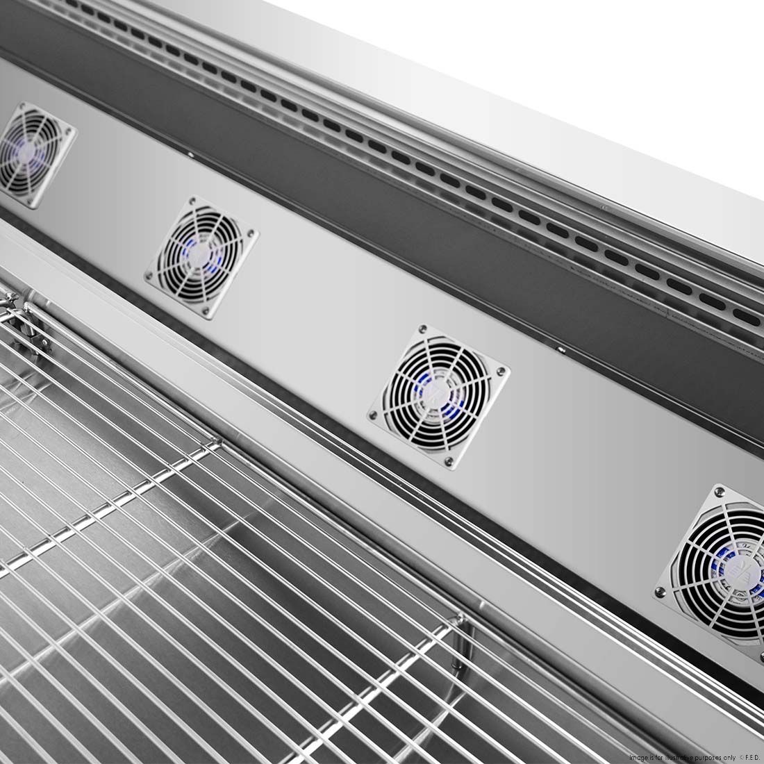 Thermaster three door DELUXE Pizza Prep Bench - PWB180