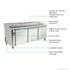 Thermaster Three door DELUXE Pizza Prep Bench - PWB200