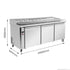 Thermaster Three door DELUXE Pizza Prep Bench - PWB200