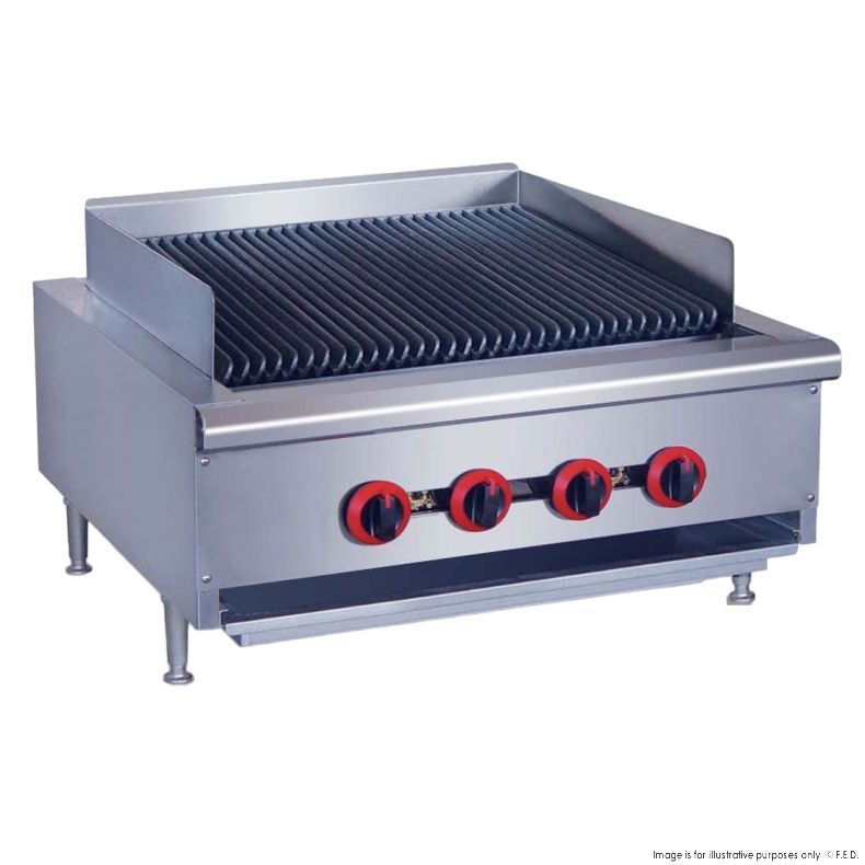 Char Grill 4 Burner 610x770x360+100mm LPG-84mj/h