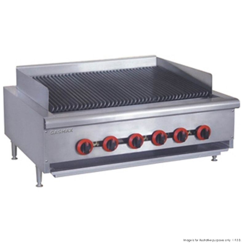 Char Grill 6 Burner 915x770x360+100mm LPG-126mj/h