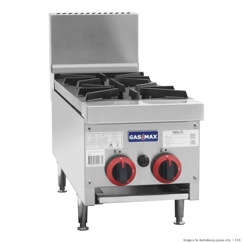 Gas 2 Burner Cook Top 302x824x575mm NG-48mj/h